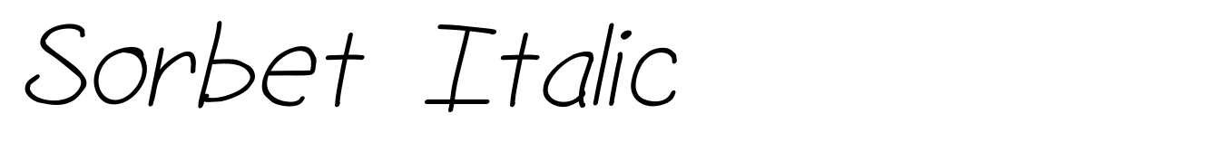 Sorbet Italic